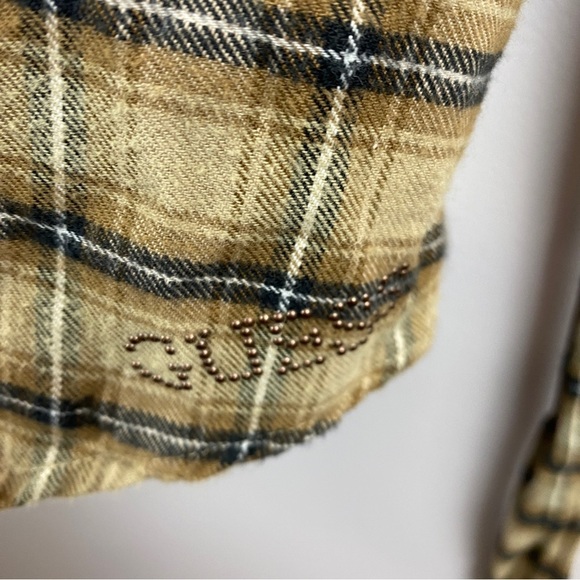 Guess | Jeans Flannel Plaid Western Snap Down Dress Tunic. Size Large - Picture 6 of 11